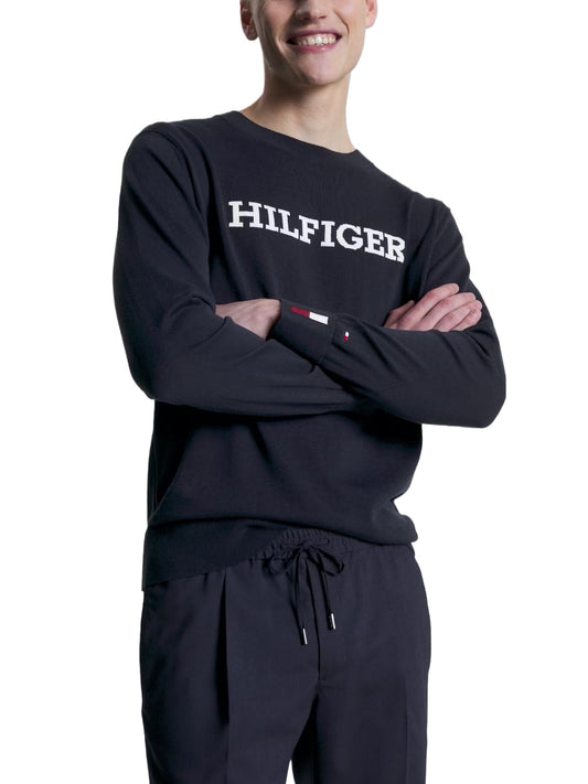 TOMMY HILFIGER Maglia girocollo in filo di cotone SUPIMA relaxed fit