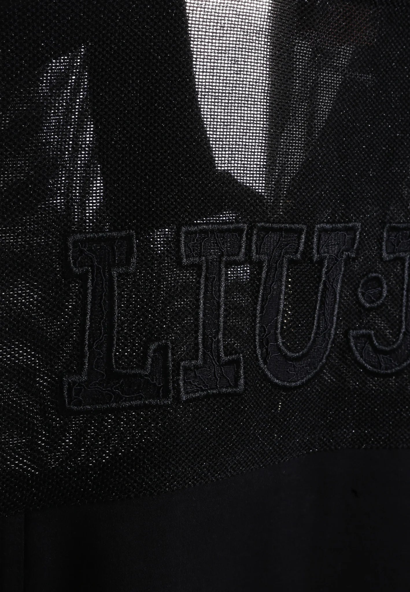 LIU JO Felpa smanicata gilet con inserti in mesh effetto rete