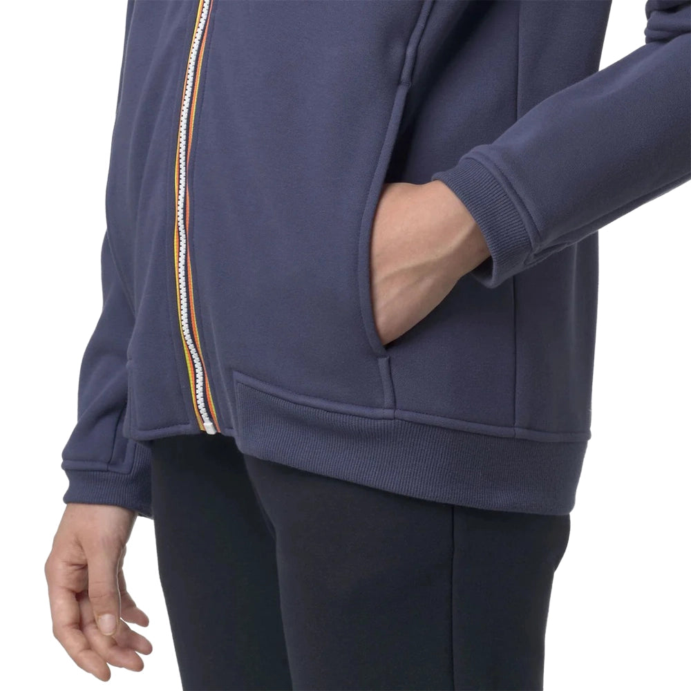 K-WAY Felpa invernale unisex con zip PEPIN BRUSHED PC