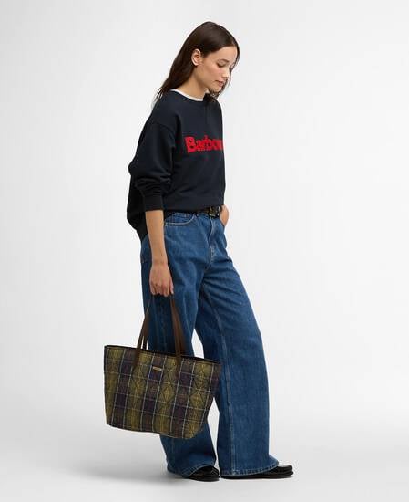 BARBOUR Borsa da donna WETHERHAM QUILTED TARTAN