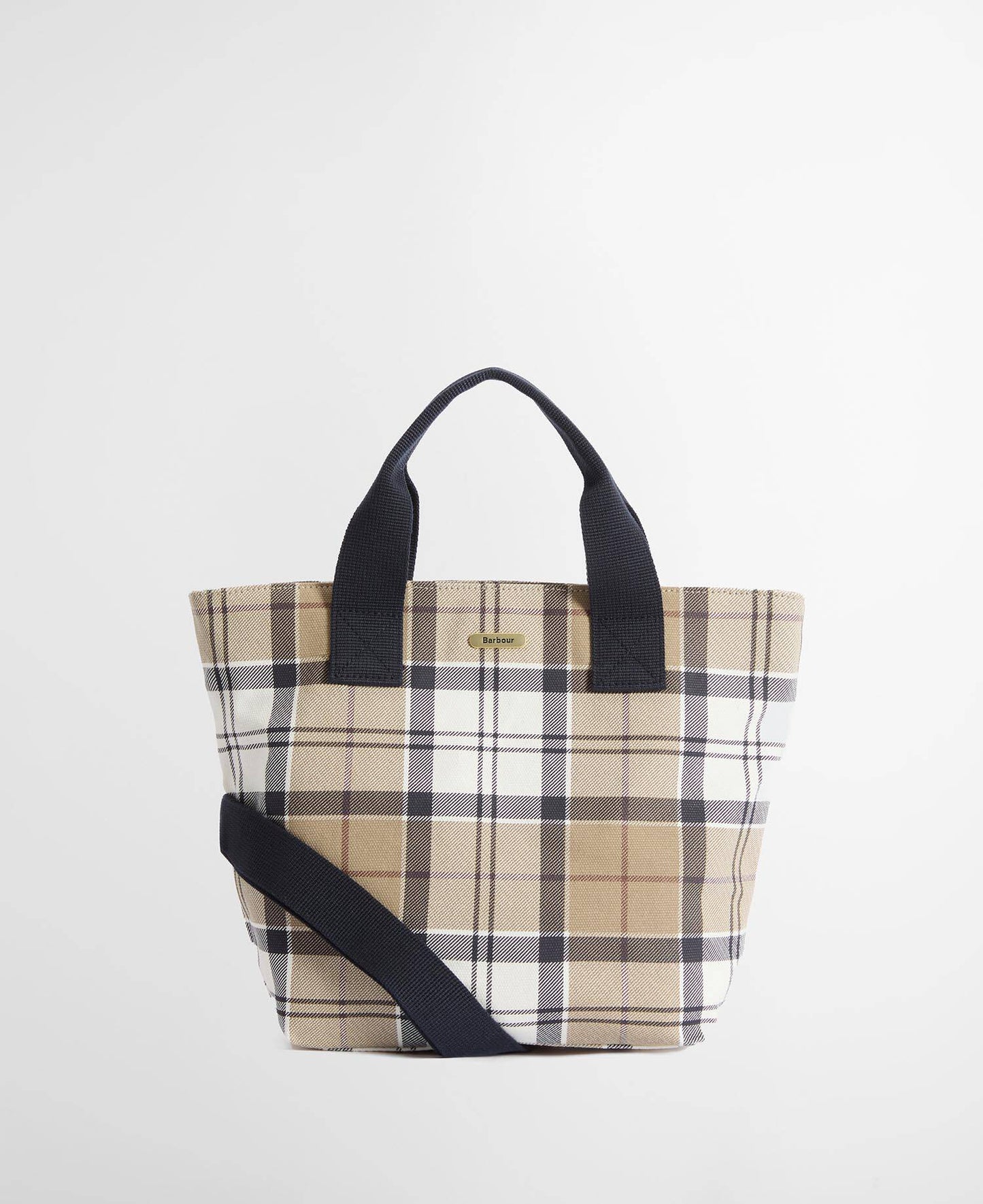 BARBOUR Borsa mini tote MAISY in tartan blu