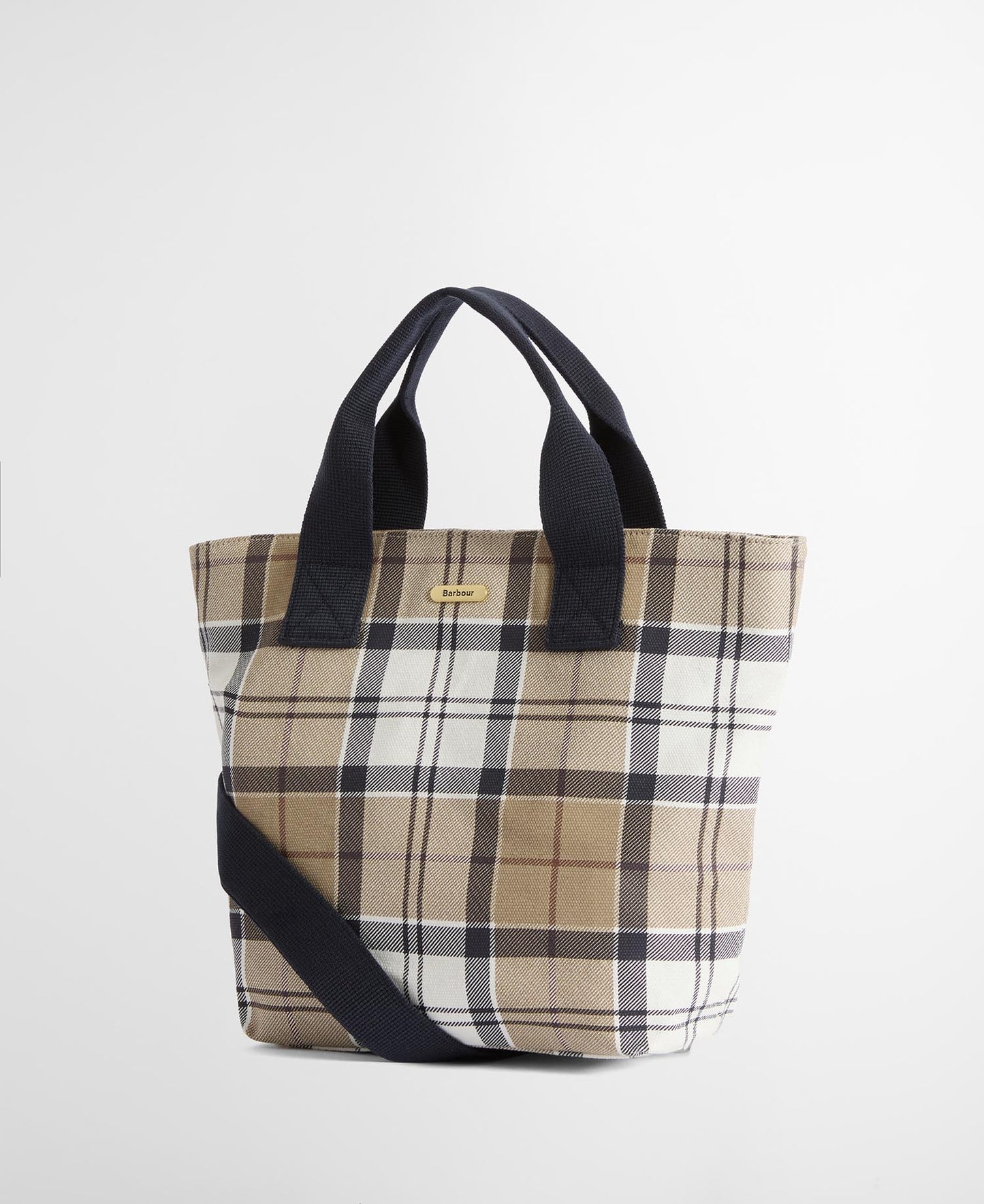 BARBOUR Borsa mini tote MAISY in tartan blu