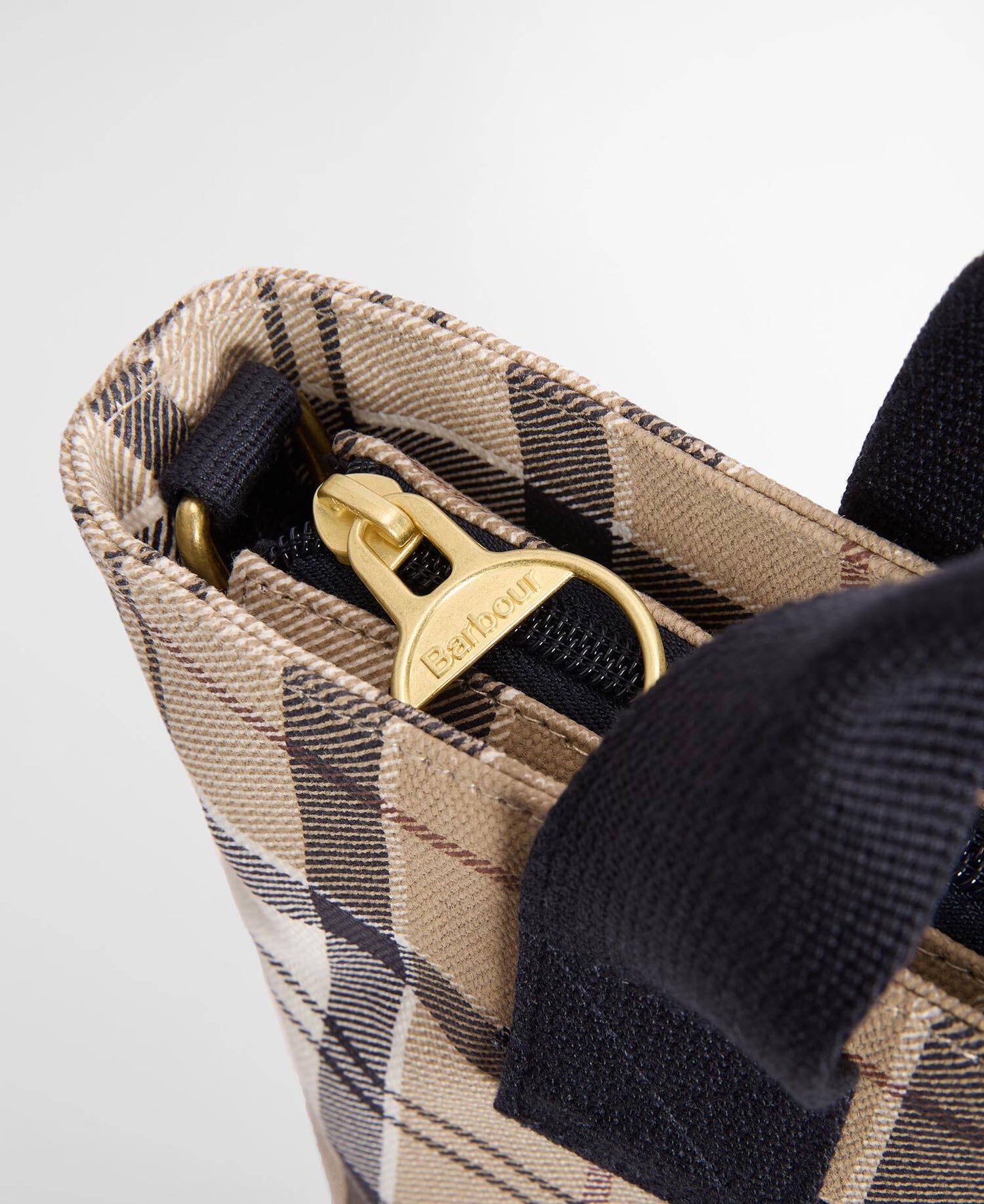 BARBOUR Borsa mini tote MAISY in tartan blu