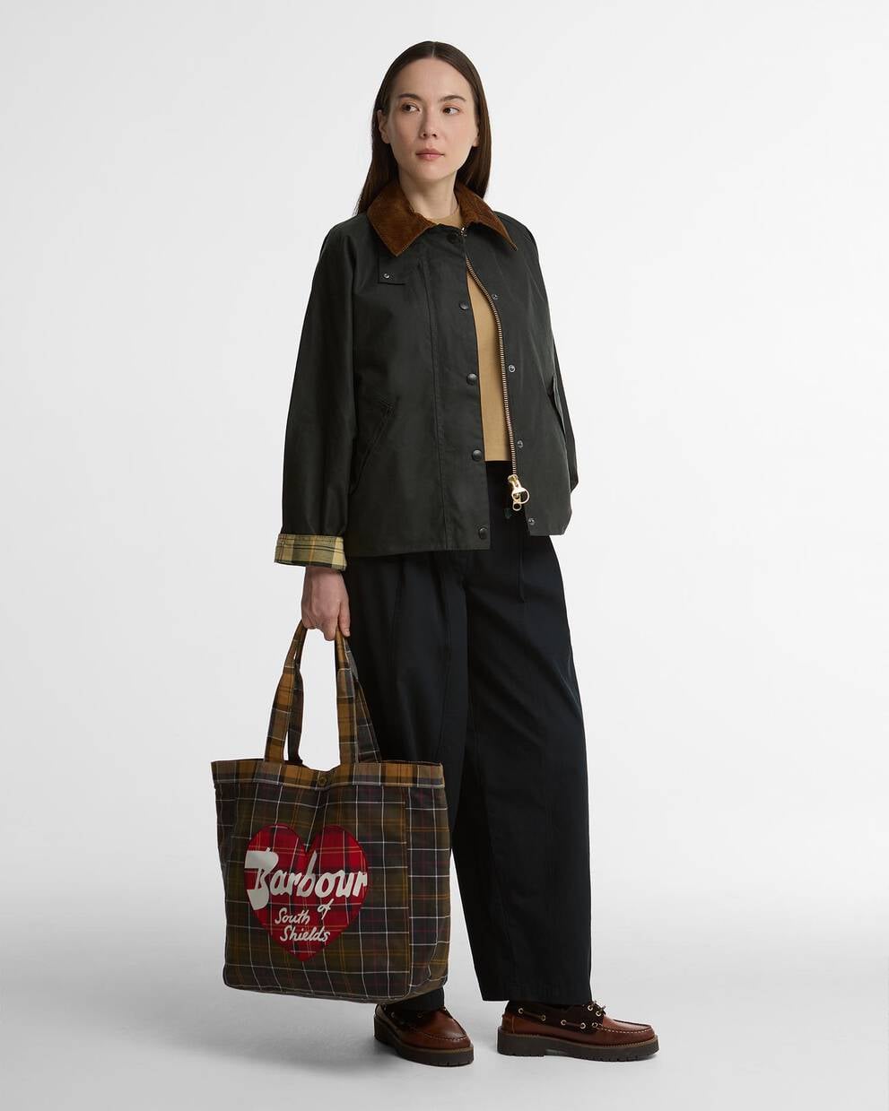 BARBOUR Borsa HEART TOTE BAG in canvas