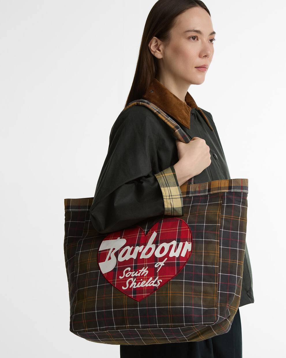 BARBOUR Borsa HEART TOTE BAG in canvas
