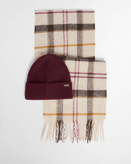 BARBOUR Set regalo berretto e sciarpa Olivia