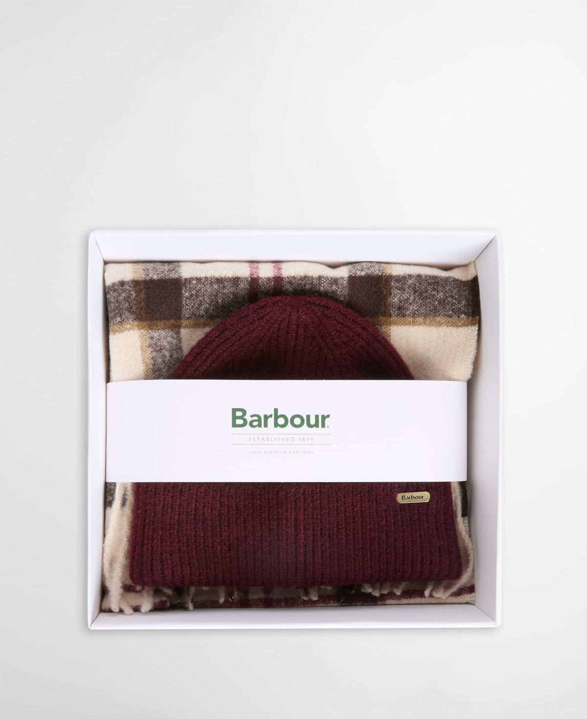 BARBOUR Set regalo berretto e sciarpa Olivia