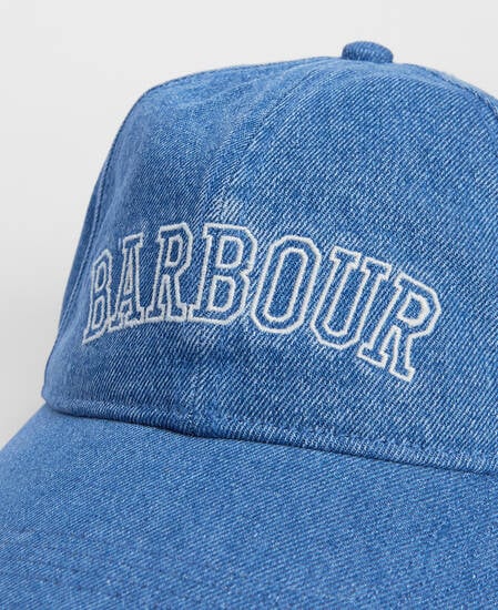 BARBOUR Capellino da baseball con visiera EMILY in denim