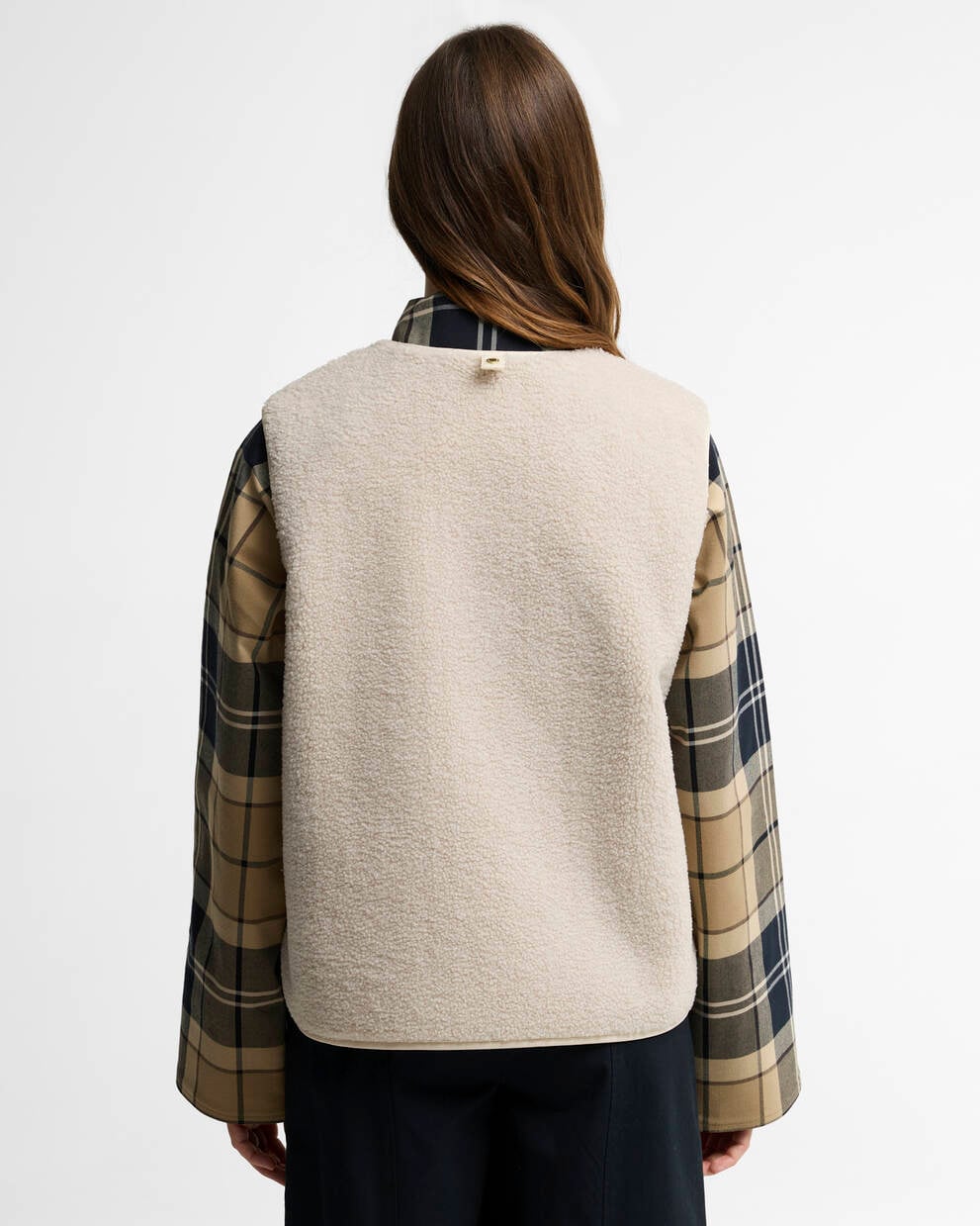 BARBOUR Giubbotto smanicato in pile teddy GILET BAINFORD LINER