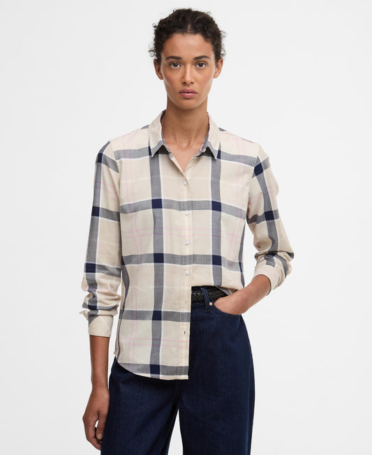 BARBOUR Camicia donna maniche lunghe in tartan 100%cotone regular fit BREDON SHIRT