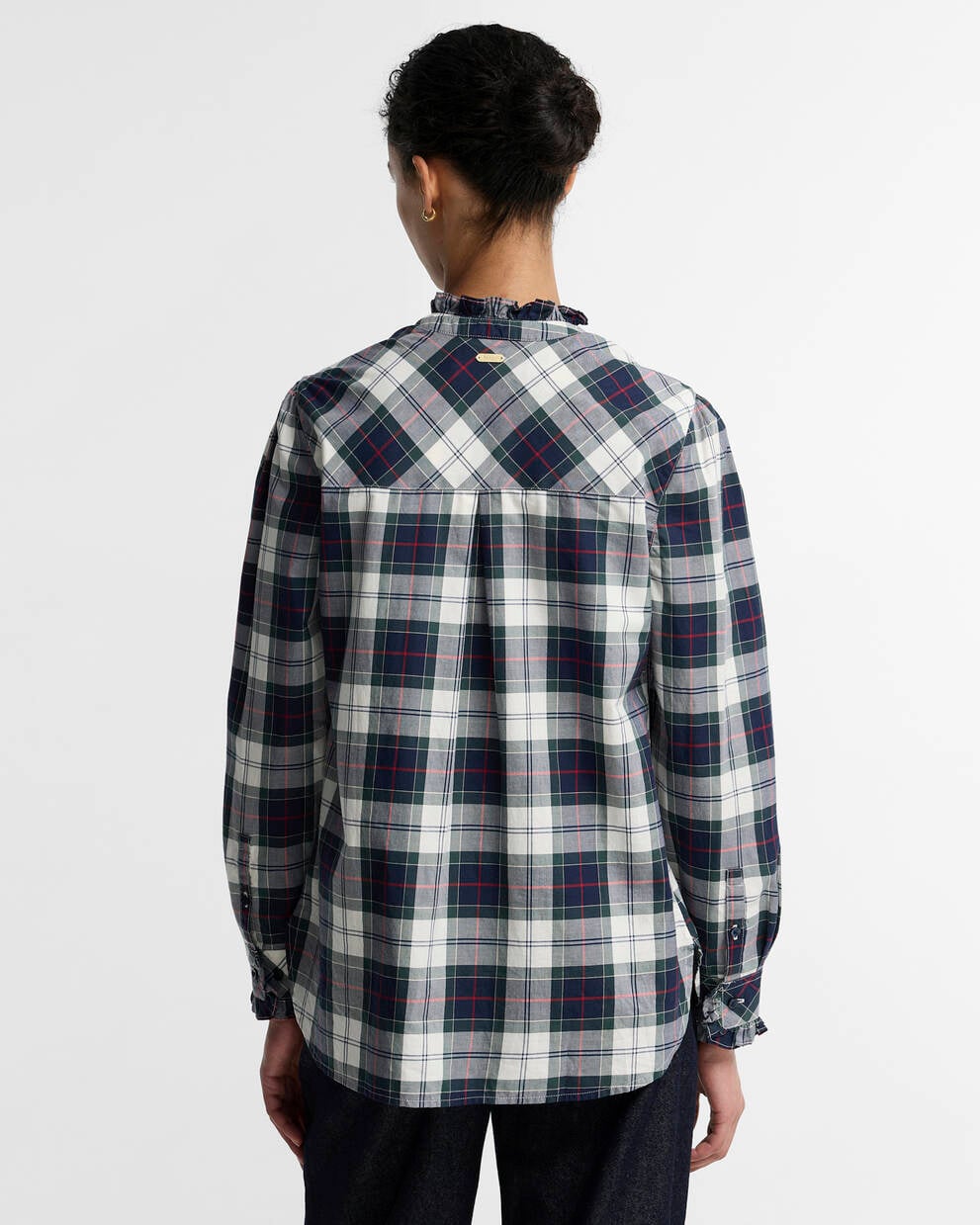 BARBOUR Camicia check donna con rouches ASPEN SHIRT