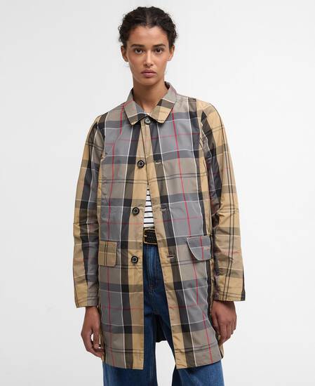 BARBOUR Trench reversibile in nylon showerproof BABBITY