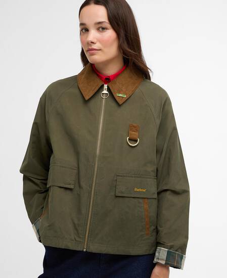 BARBOUR Giacca donna ICONS SPEY SHOWERPROOF verde