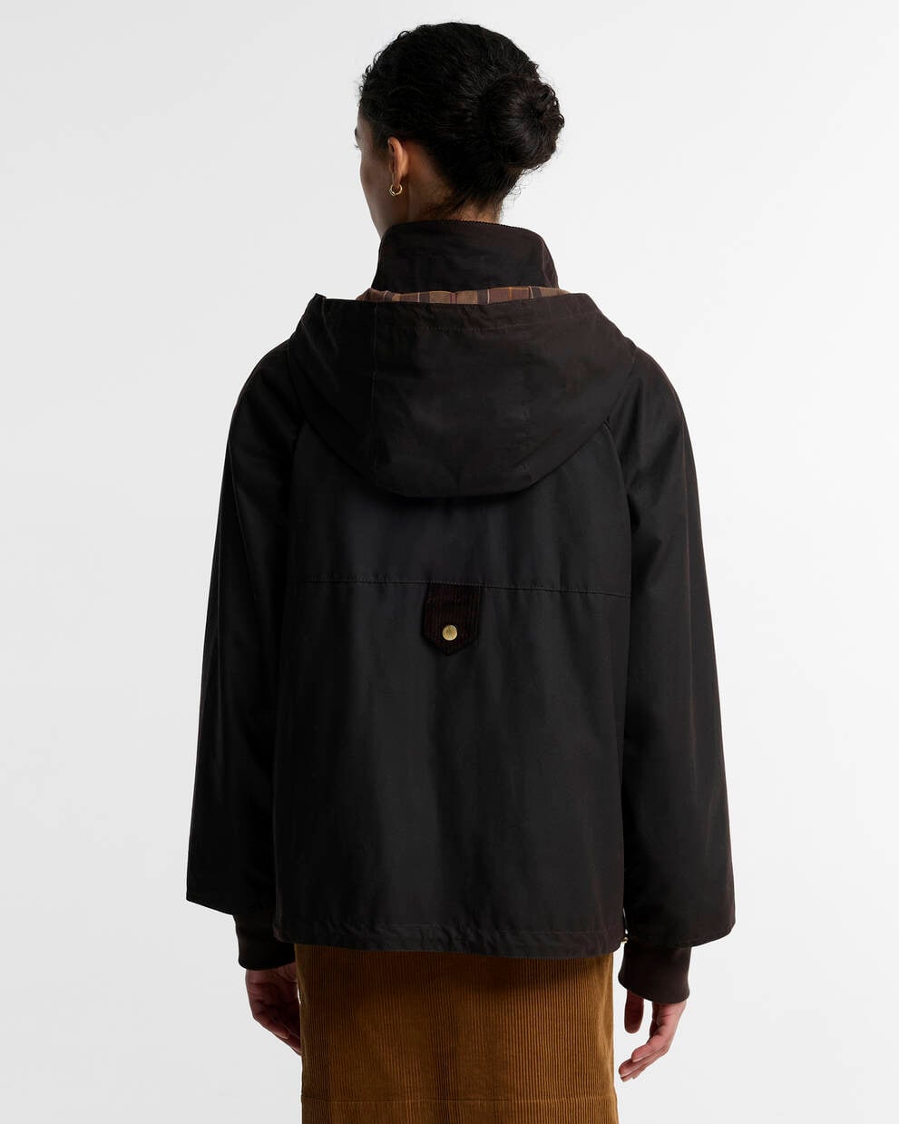 BARBOUR GIubbotto dona cerato con cappuccio WILLOMERE WAX JACKET