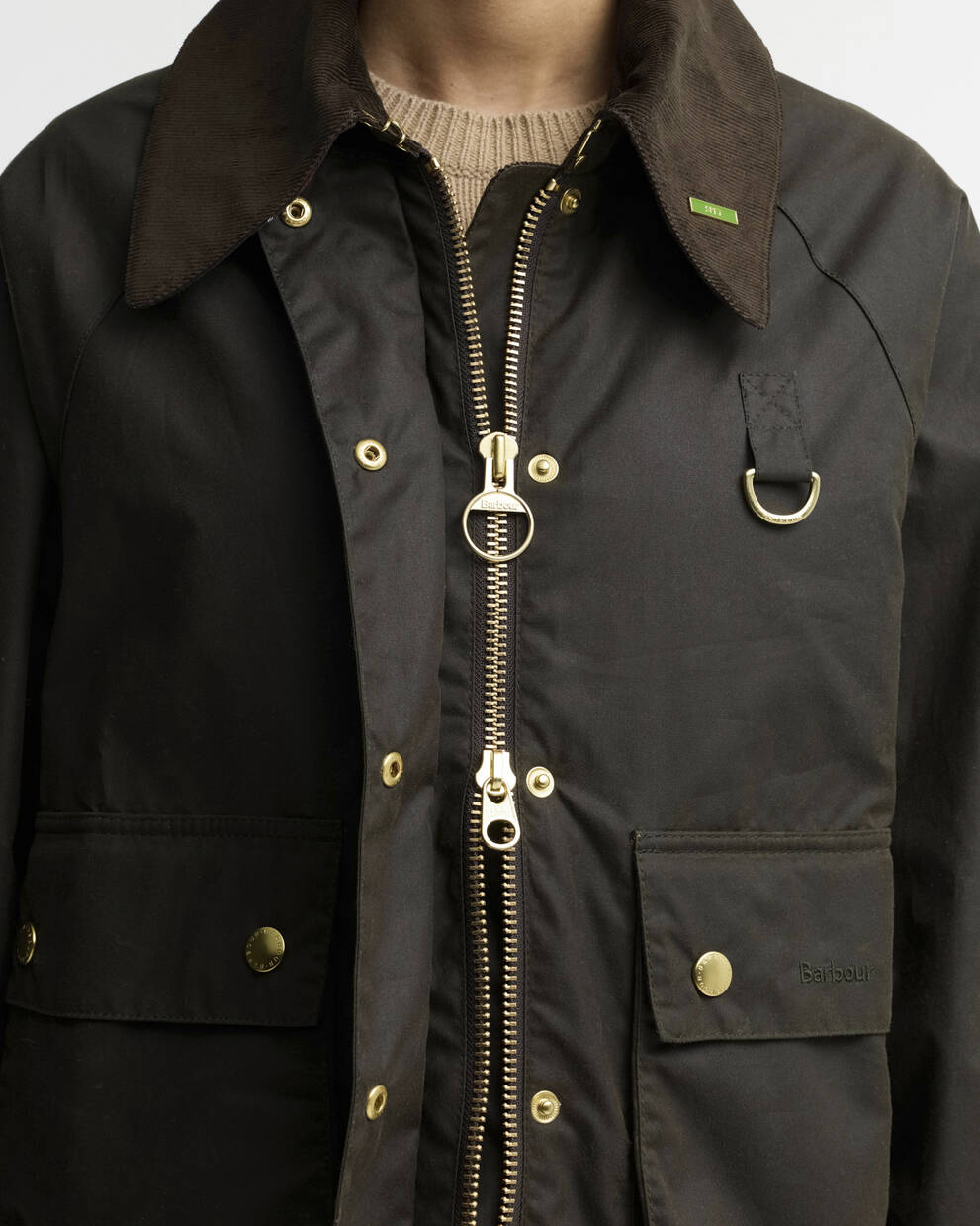 BARBOUR Giubbotto corto cerato MODERN SPEY WAX