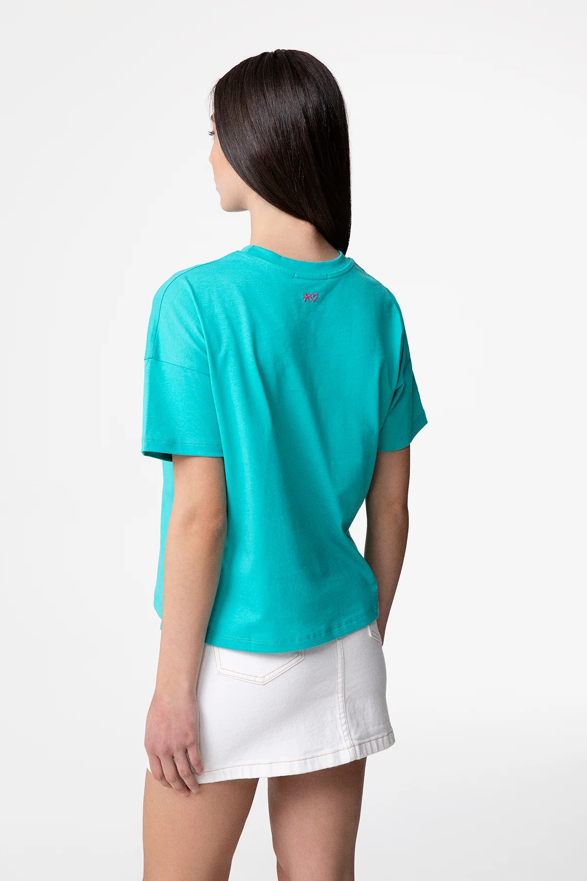 SUPERCULTURE CLOTHING T-Shirt girocollo con ricamo TONICA COME IL GIN