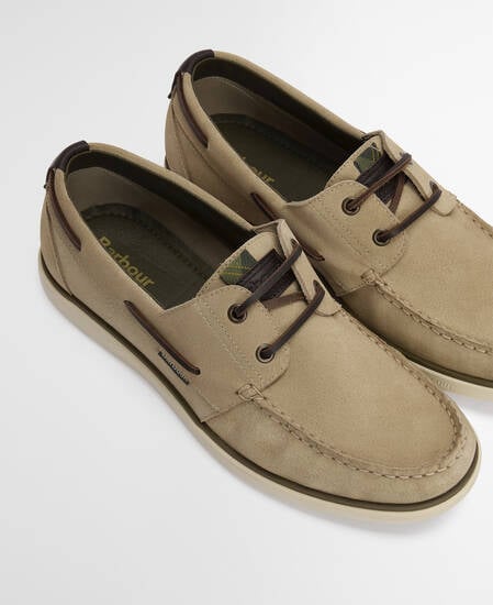 BARBOUR Mocassini da barca in suede ROTHLEY BOAT SHOE