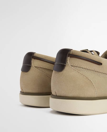 BARBOUR Mocassini da barca in suede ROTHLEY BOAT SHOE