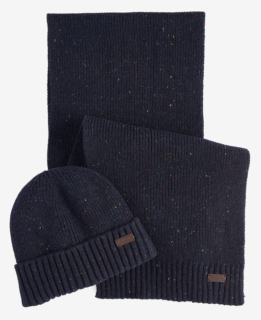 BARBOUR Set sciarpa e cappello CARLTON FLECK BEANIE