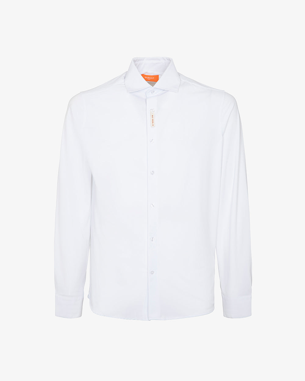 MARKUP Camicia collo italiano stretch in tessuto NO IRON