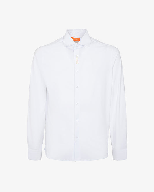 MARKUP Camicia collo italiano stretch in tessuto NO IRON