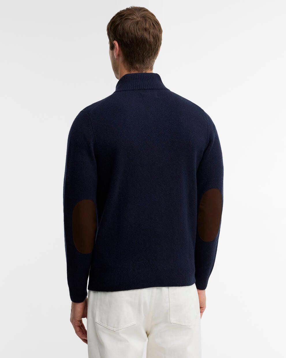 BARBOUR Maglia con toppe ESSENTIAL HALFZIP