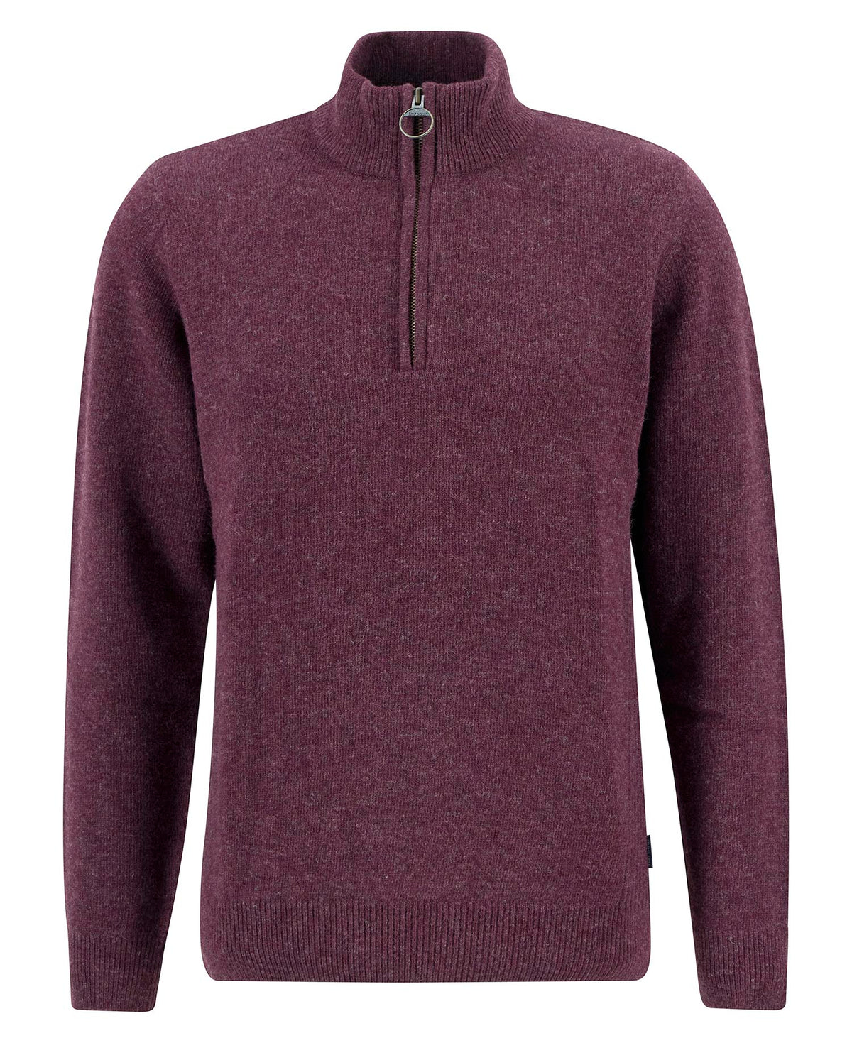 BARBOUR Maglia mezza zip con inserti tartan HOLDEN HALFZIP