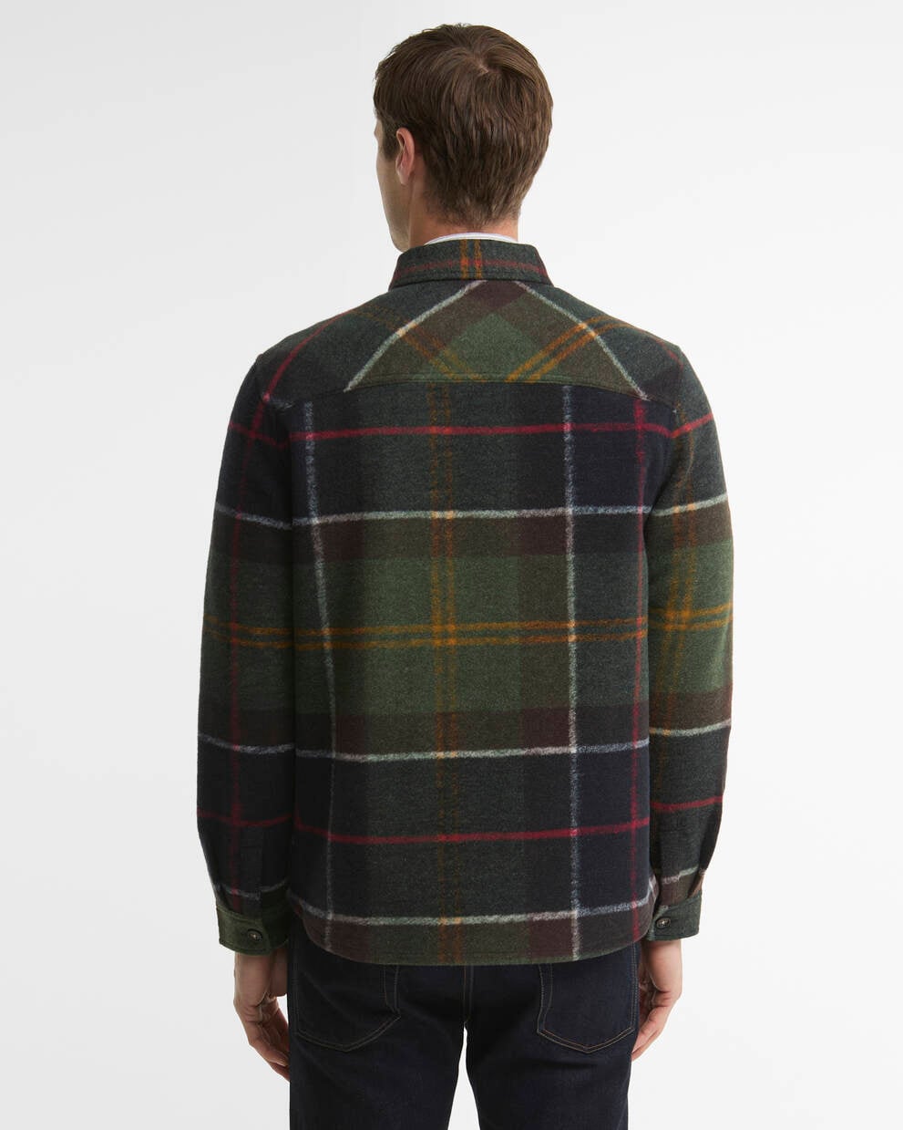 BARBOUR Giacca camicia overshirt WOODLANE TAIL BRUSH