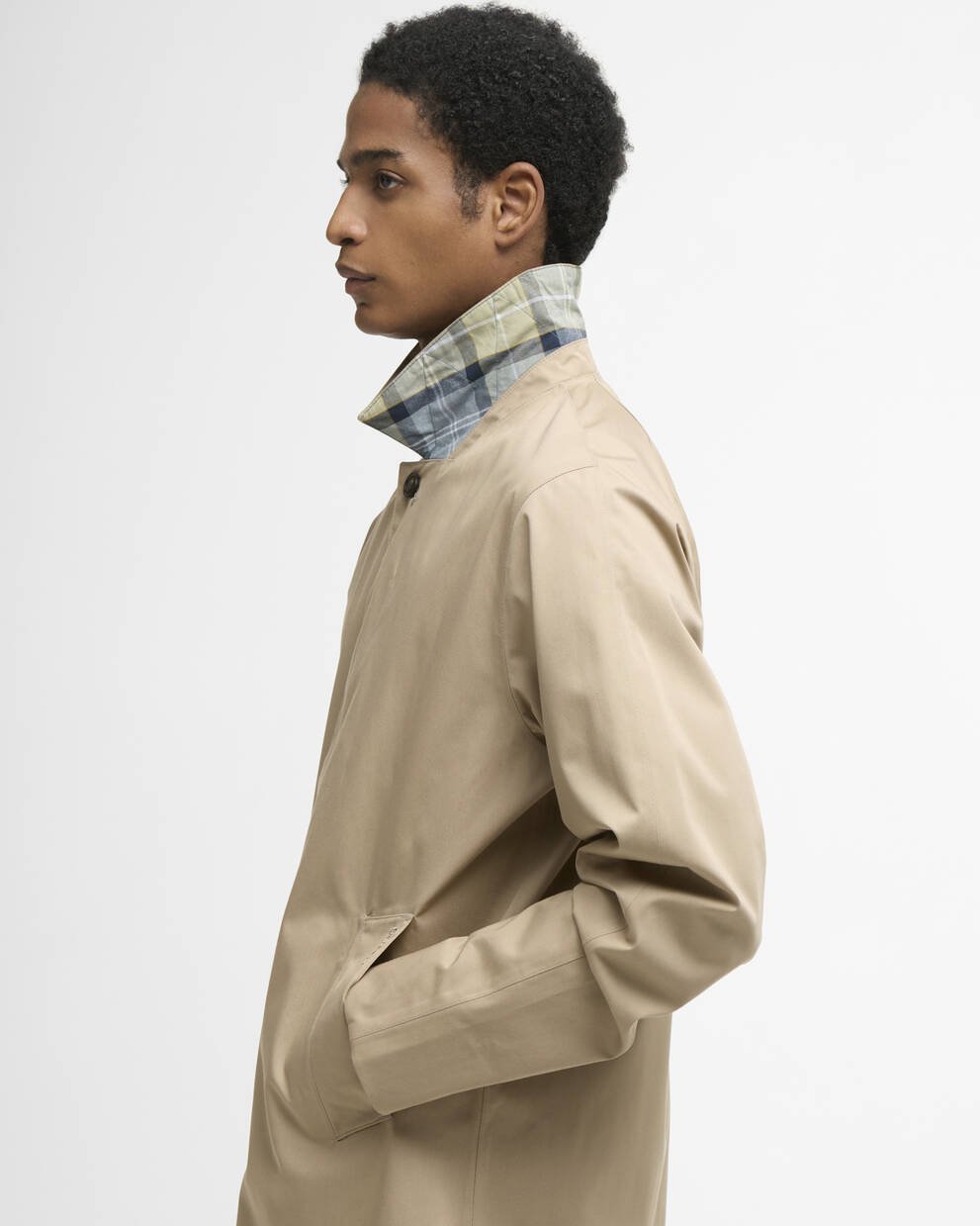 BARBOUR Trench estivo in cotone impermeabile ROKIG JACKET