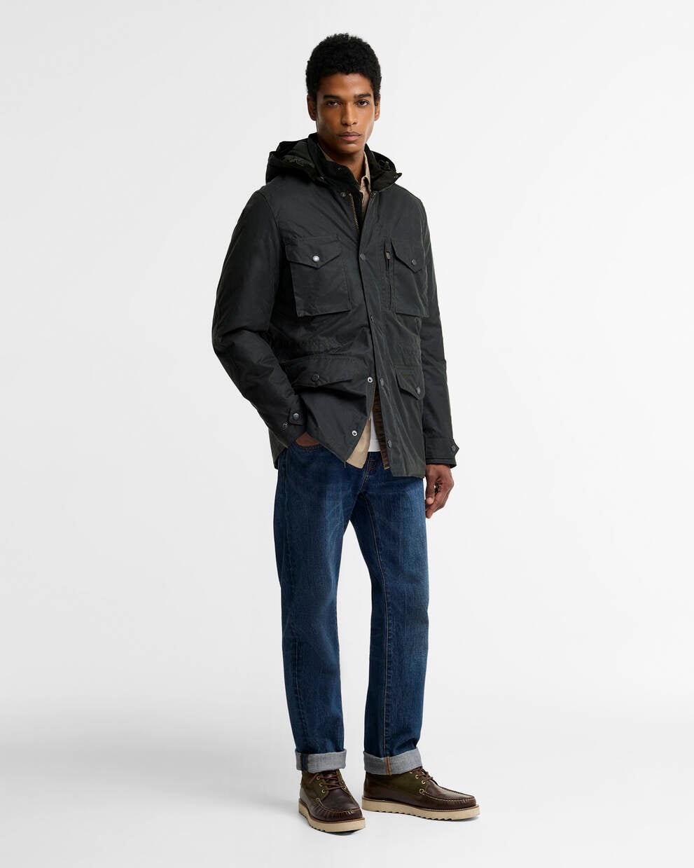 BARBOUR giubbotto imbottito e cerato WINTER SAPPER
