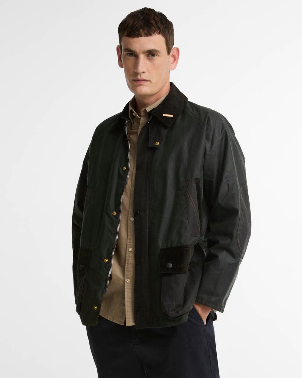 BARBOUR Giubbotto cerato ICONS PATCH BEDALE