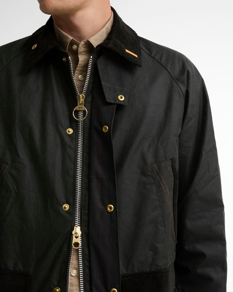 BARBOUR Giubbotto cerato ICONS PATCH BEDALE