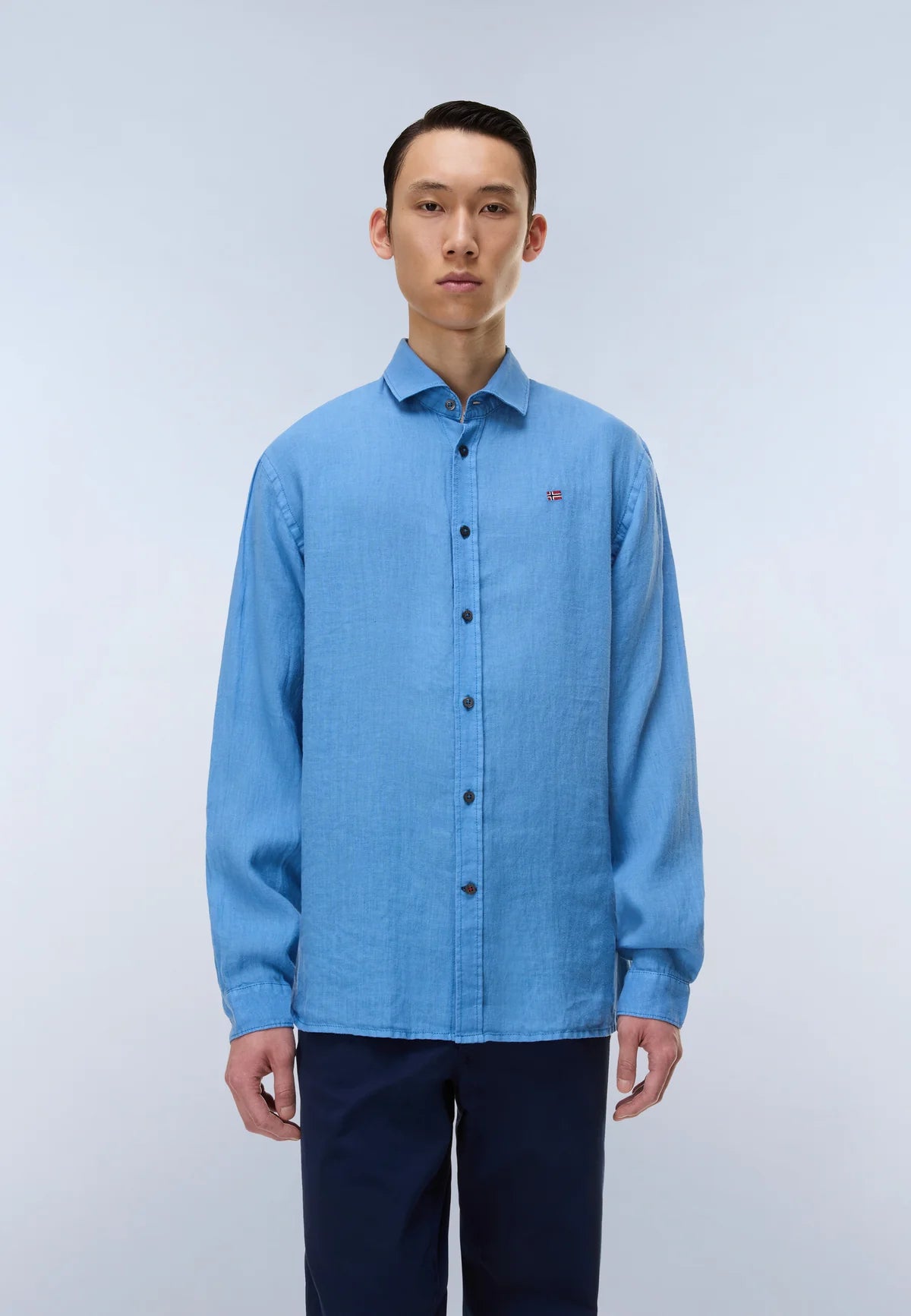 NAPAPIJRI Camicia maniche lunghe in mussola di cotone G-LINEN LS
