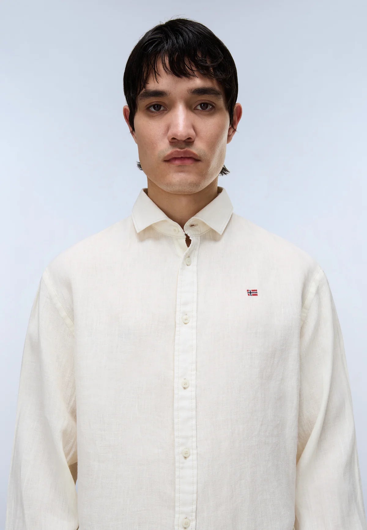NAPAPIJRI Camicia maniche lunghe in mussola di cotone G-LINEN LS