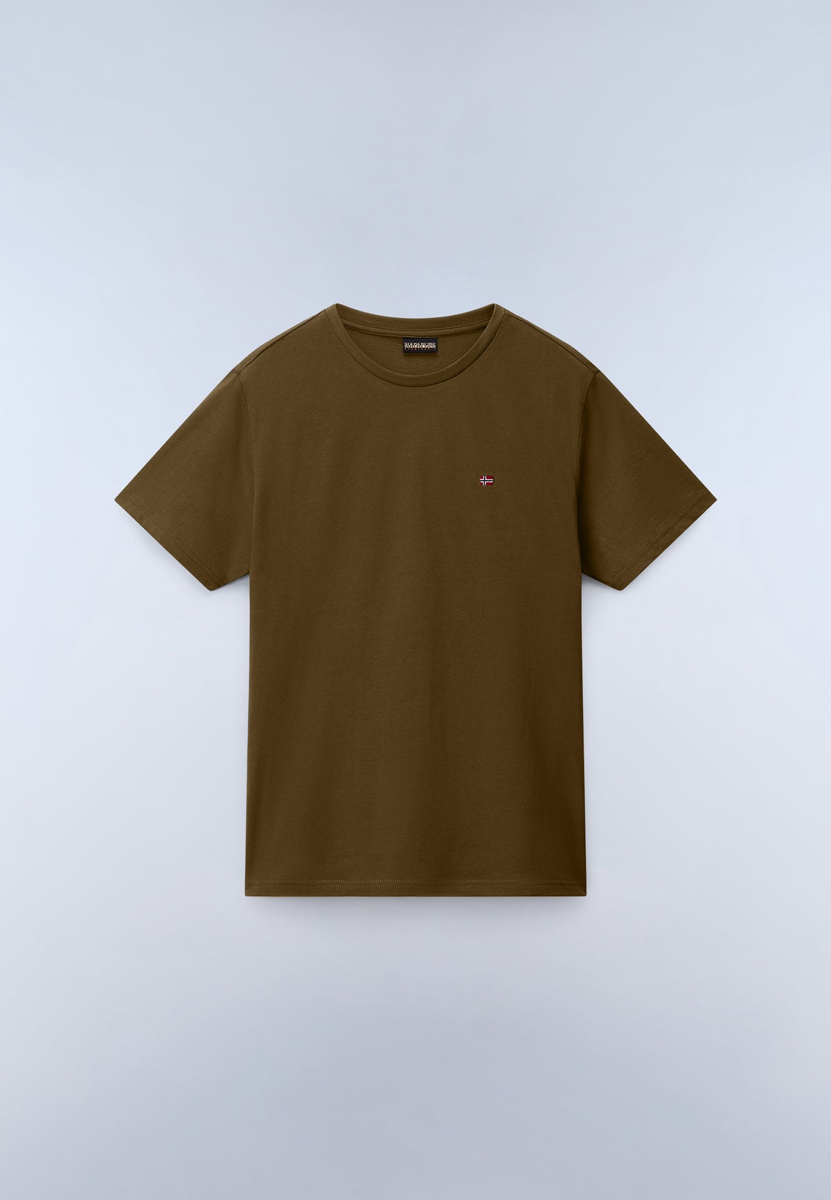 NAPAPIJRI T-Shirt girocollo maniche corte con bandierina ricamata sul petto SALIS SS SUM