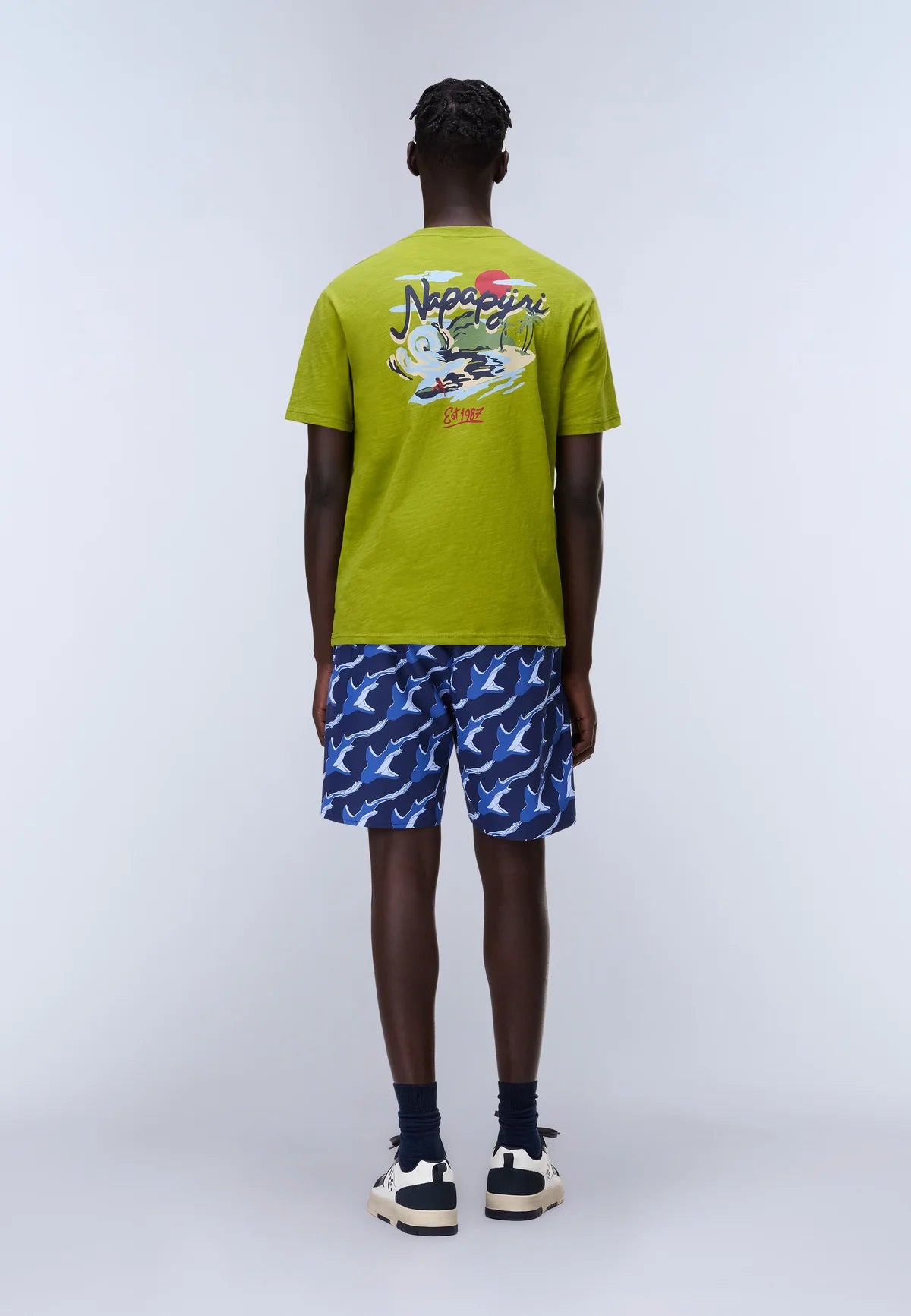 NAPAPIJRI T-Shirt girocollo con stampa sulla schiena S-ELIOR SS
