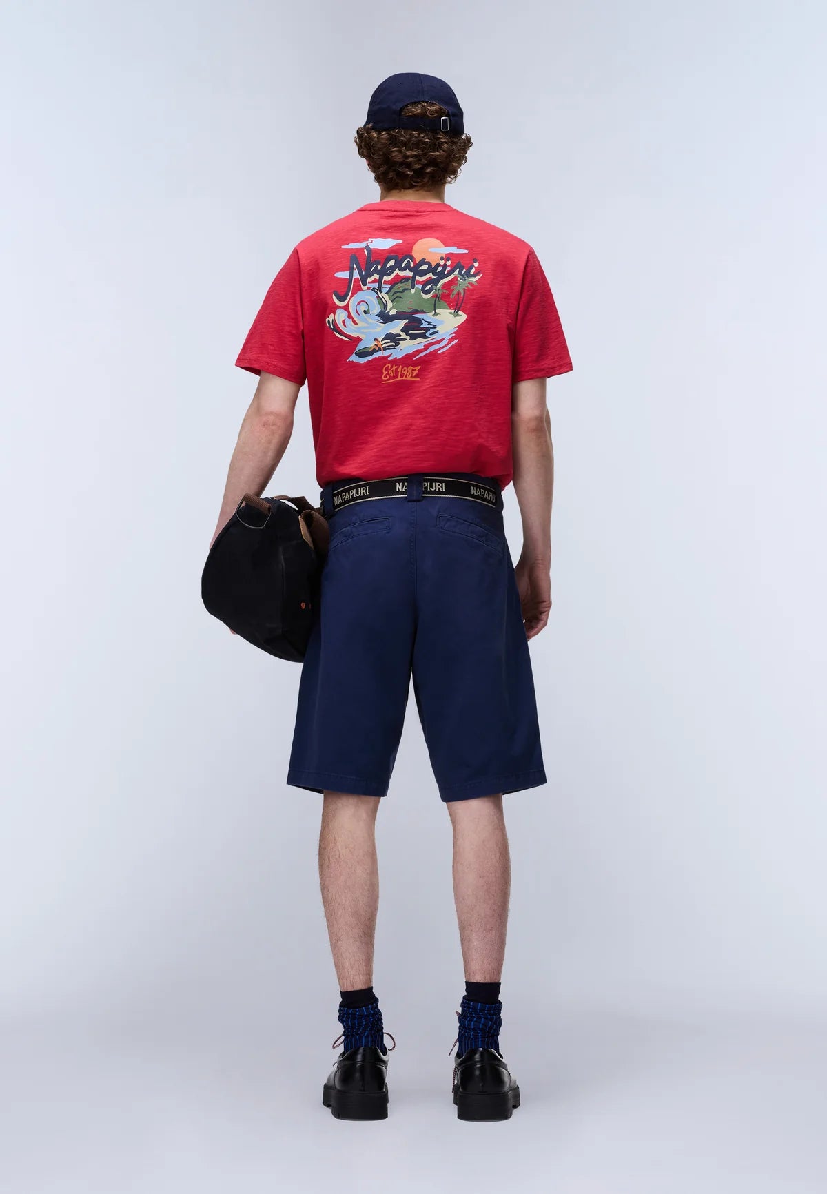 NAPAPIJRI T-Shirt girocollo con stampa sulla schiena S-ELIOR SS