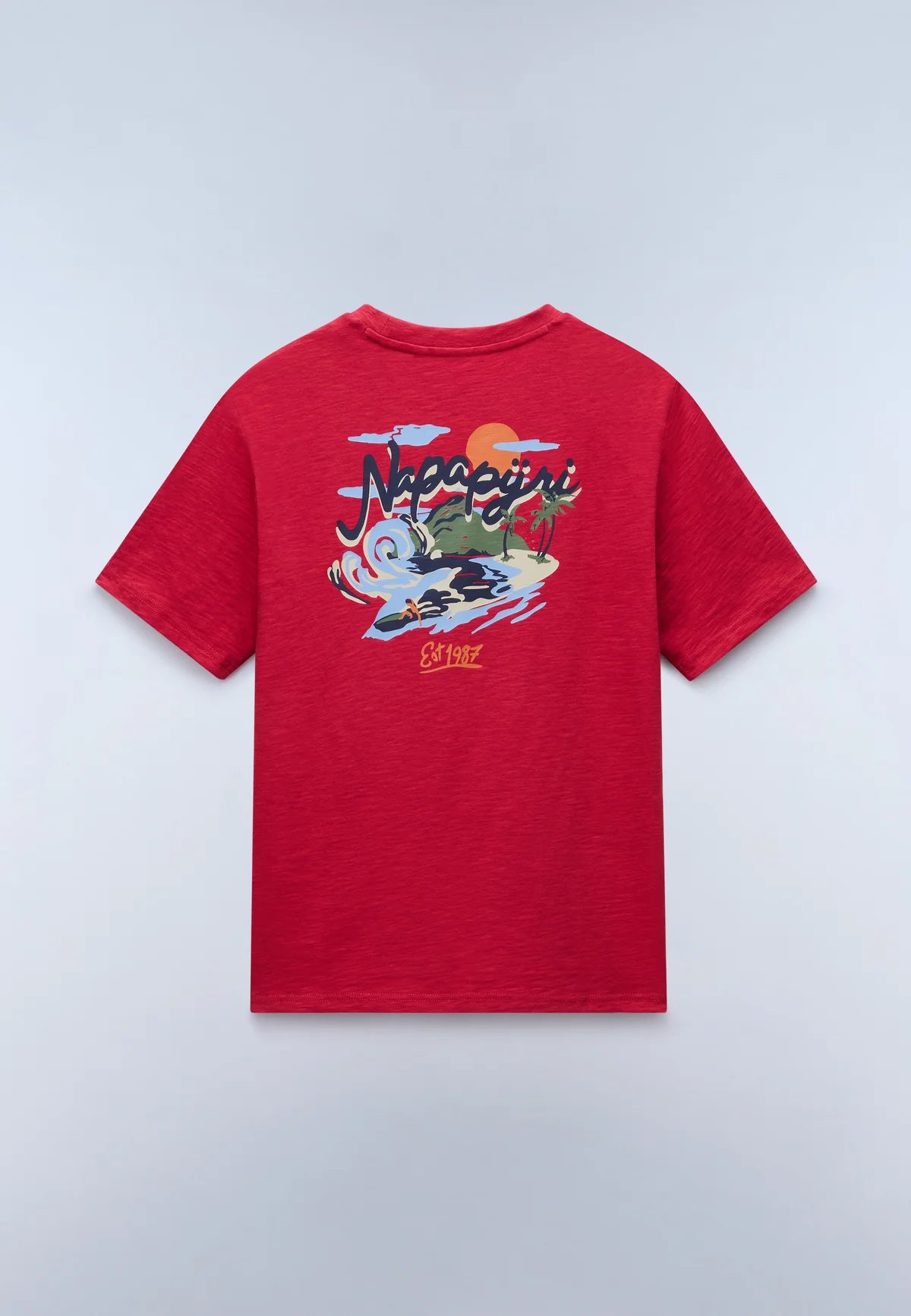 NAPAPIJRI T-Shirt girocollo con stampa sulla schiena S-ELIOR SS