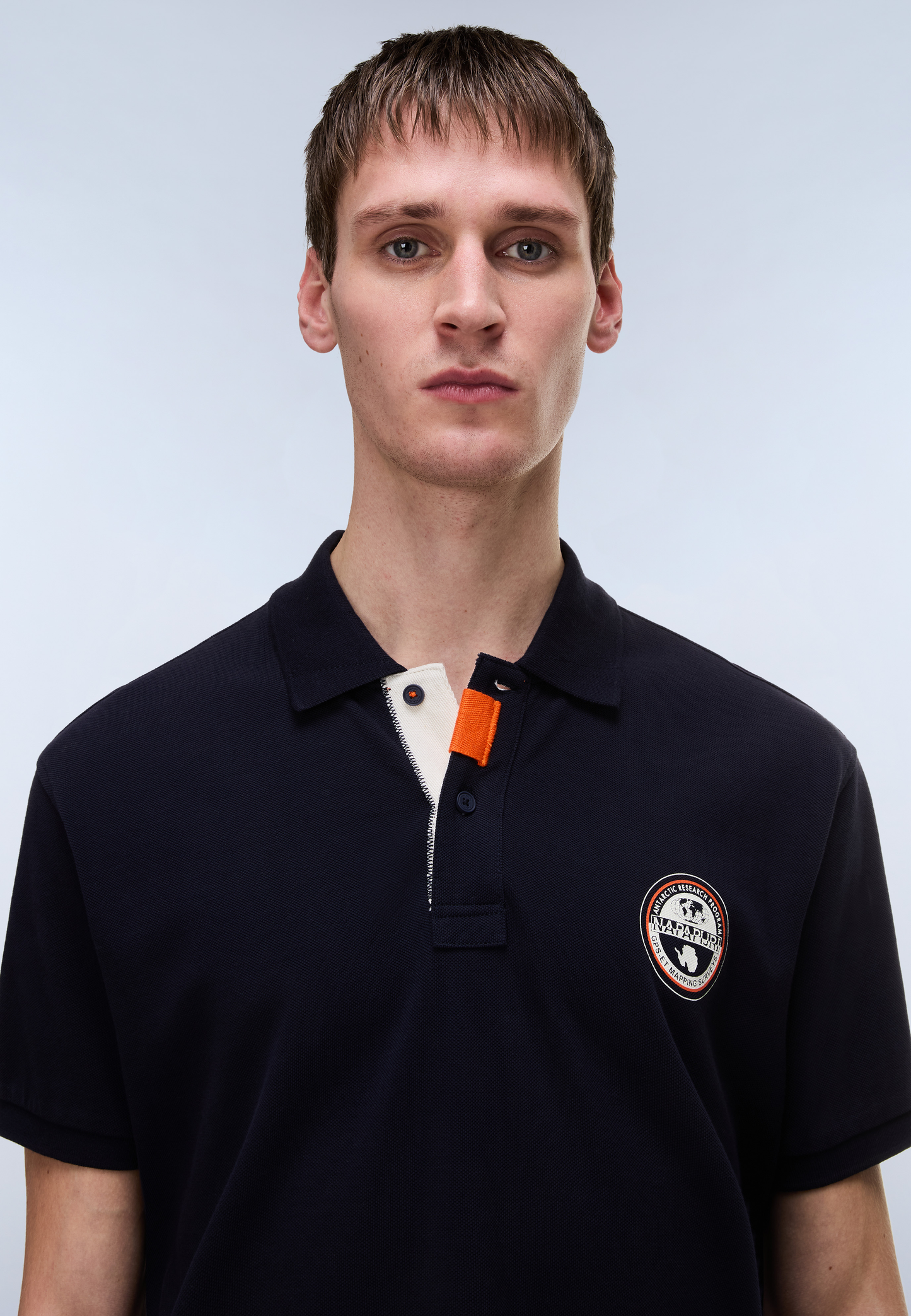 NAPAPIJRI Polo uomo maniche corte logo bollo sul petto E-CLANIS SS