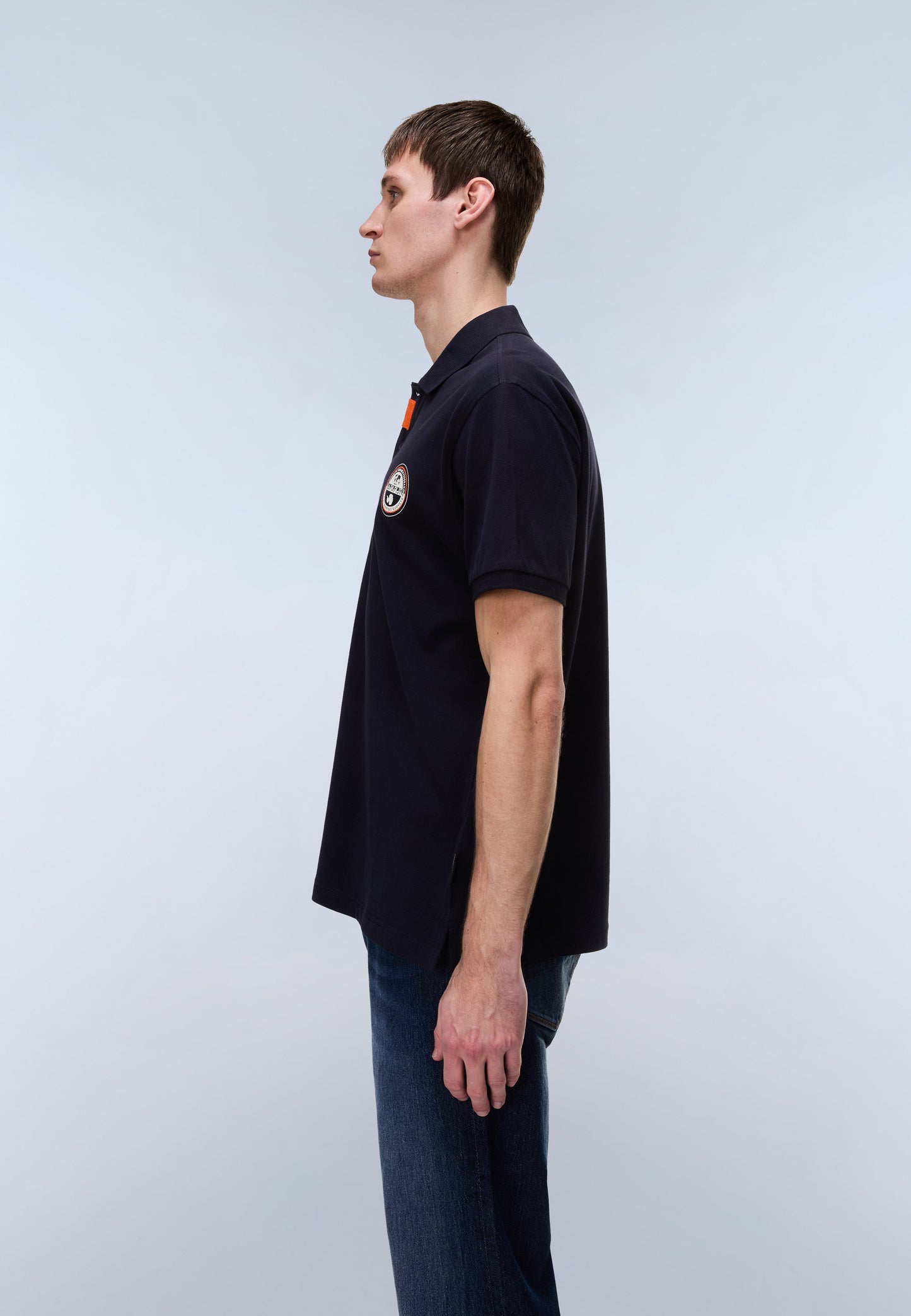 NAPAPIJRI Polo uomo maniche corte logo bollo sul petto E-CLANIS SS