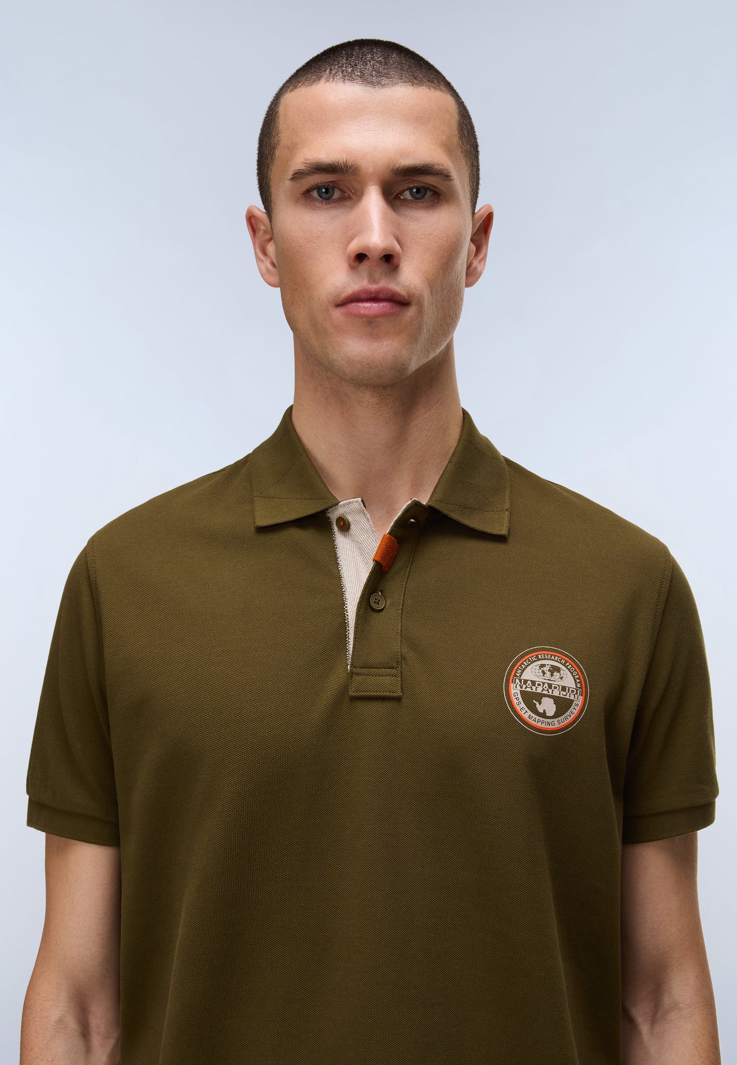 NAPAPIJRI Polo uomo maniche corte logo bollo sul petto E-CLANIS SS