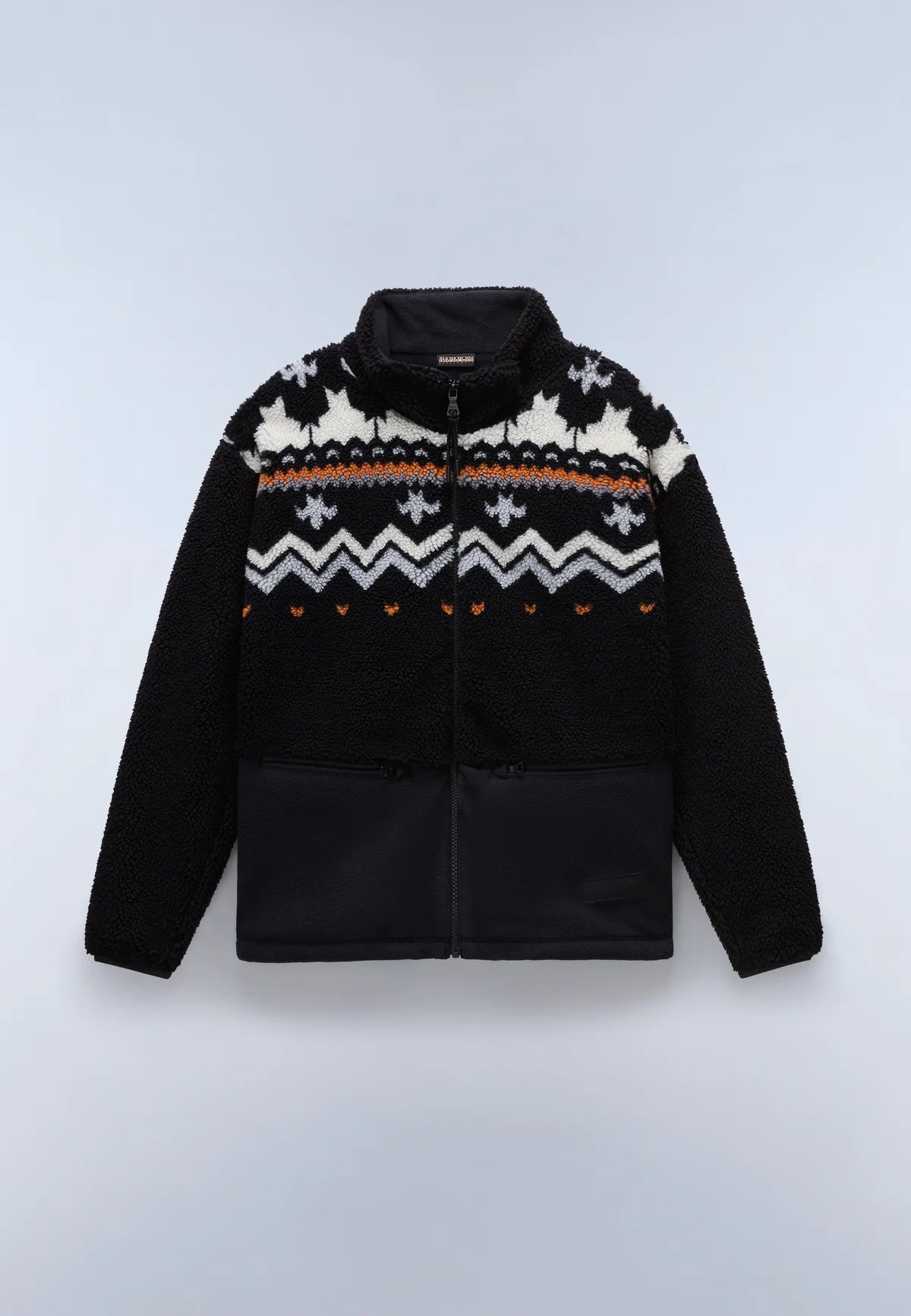 NAPAPIJRI Giubbotto felpa in pile con fantasia jacquard T-ANSEI FZ W