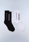 NAPAPIJRI Bipack di calzini in spugna HOKU SOCKS bianco e nero