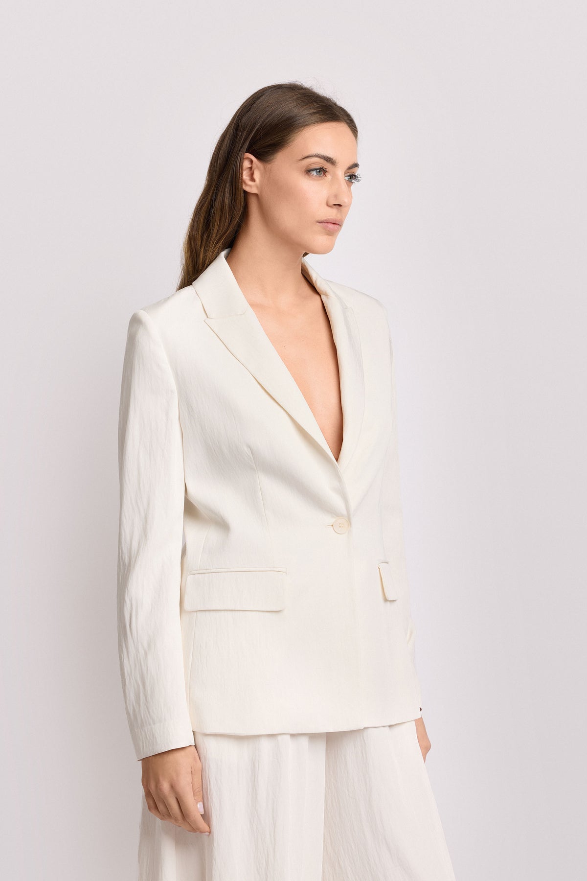 KOCCA Giacca monopetto con tasche in viscosa