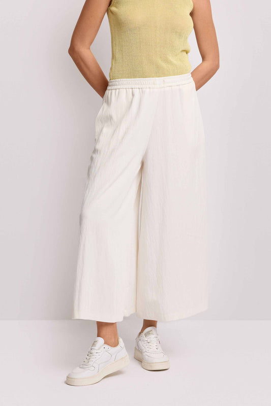 KOCCA Pantaloni con molla in vita ampi in viscosa