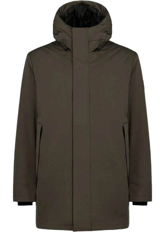 PEOPLE OF SHIBUYA Parka da uomo verdone imbottito in primaloft