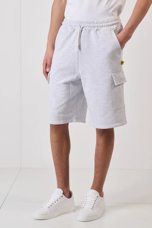 SUPERCULTURE CLOTHING Bermuda cargo in felpa con tasconi