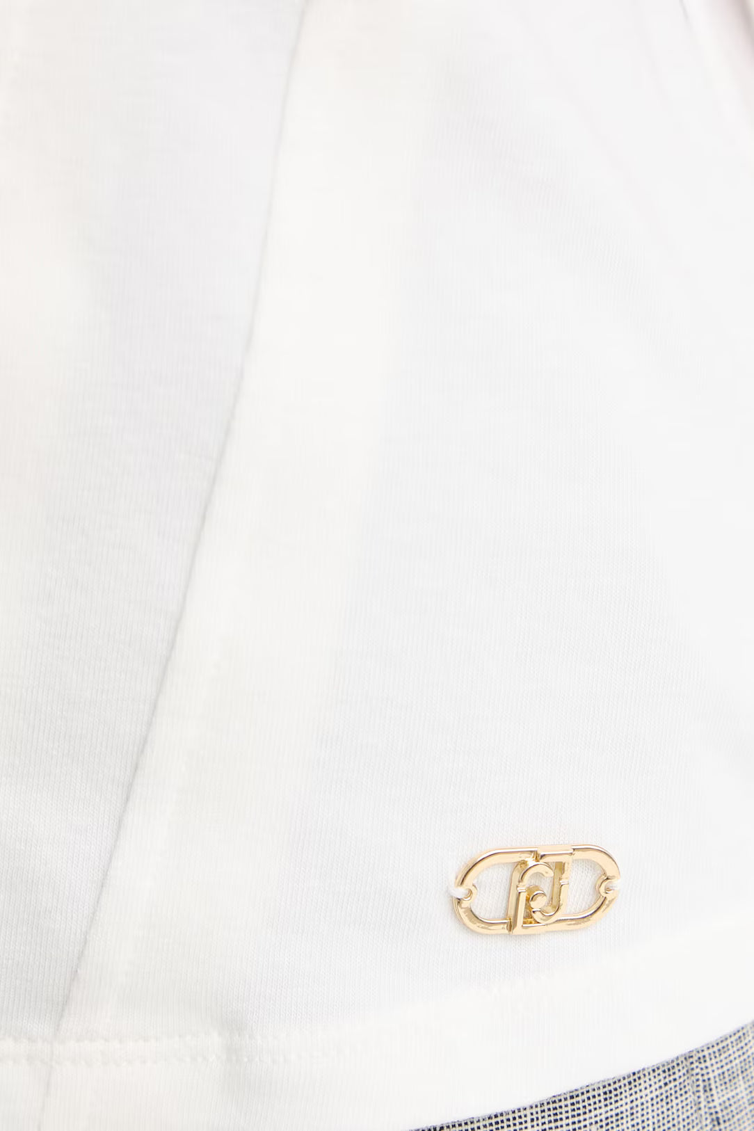 LIU JO T-Shirt girocollo con borchie sulle maniche
