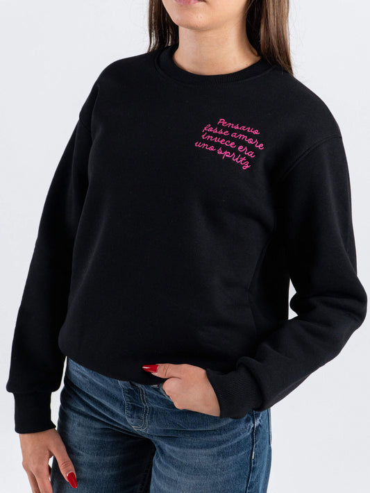 SUPERCULTURE Felpa pensavo fosse amore invece era uno spritz