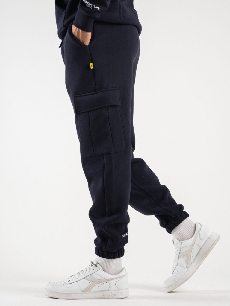 SUPERCULTURE Pantaloni in felpa con tasconi poser